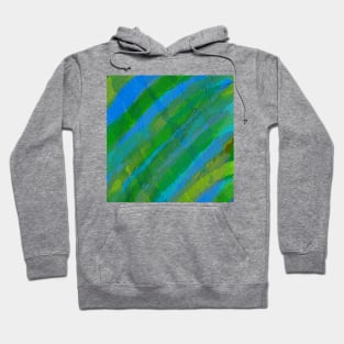 Watercolor Greens and blues Hoodie